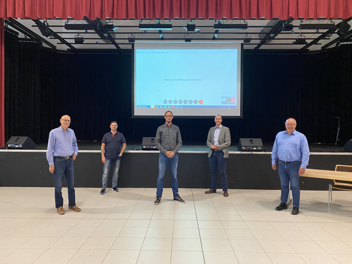 von links nach rechts: Dr. Engelbert Tausch, Dirk Kolling, Daniel Ptz, Marco Vida, Rainer Hilbers